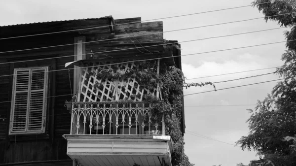 Elementos Detalles Fachada Casa Las Ciudades Rusia — Foto de Stock