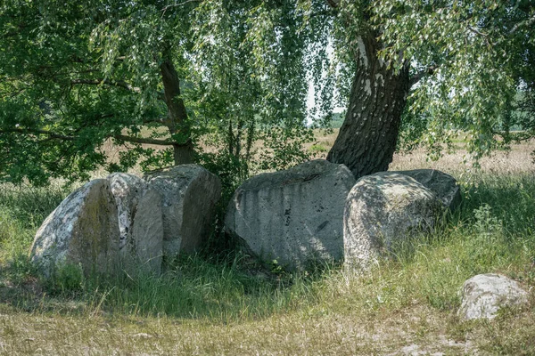 Prehistoric Stones Megalith Monuments Lancken Granitz Baltic Sea Island Ruegen — Stock Photo, Image