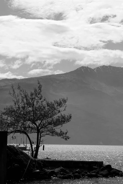 Garda Lake Ferry Maj Royaltyfria Stockbilder