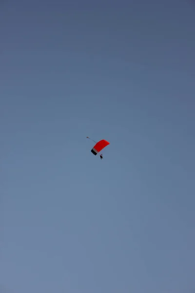 Parachutespringen Bij Playa Del Ingles — Stockfoto