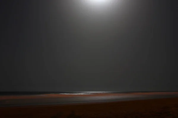 Luna Sobre Playa Del Inglés —  Fotos de Stock