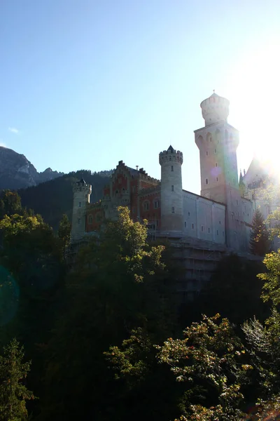 Blick Von Schloss Neuschwanstein — Stockfoto