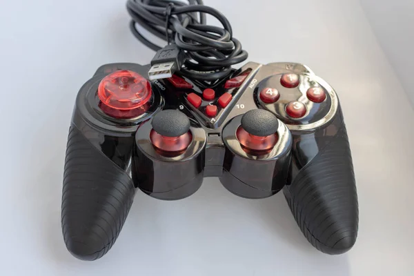 Gamepad from the game console isolated on a white background with clipping path — Stock Photo, Image