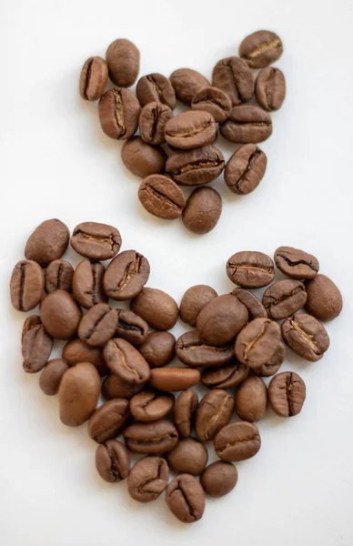 커피 콩. 하얀 배경에 고립되다. — 스톡 사진