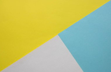 Arka plan için mavi ve sarı pastel kağıt rengi.