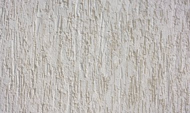 Beyaz ve dekoratif rahatlama. Beyaz sıva duvarı. Duvarların beyaz arka planı.