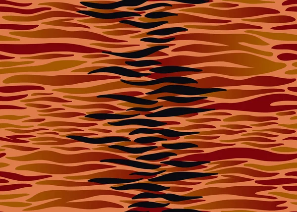 Tiger Rayures Motif Sans Couture Motifs Des Animaux Sauvages Décoration — Image vectorielle