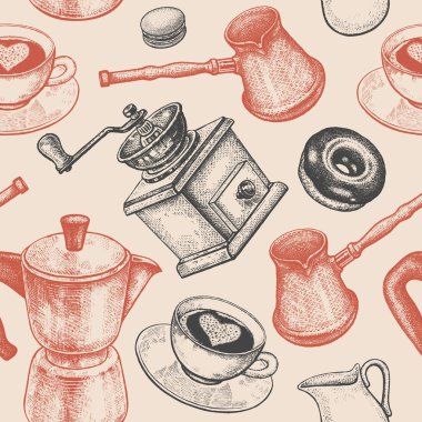 Dikişsiz desen kahve hakkında.