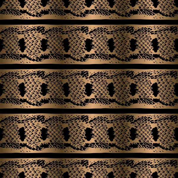 Nahtloses Muster. Hintergrund mit einer Schlangenhaut Textur. schwarz ein — Stockvektor