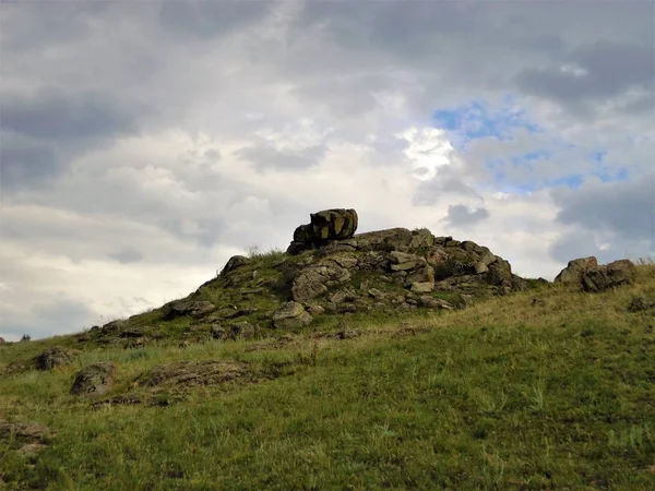 Ancient Stones Khakas Mountains — Stock Photo, Image