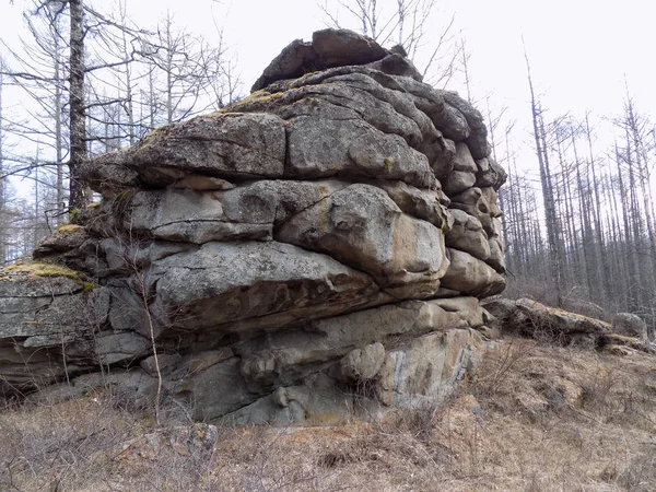 Červnový Kamenný Park Khakassia Rusko — Stock fotografie
