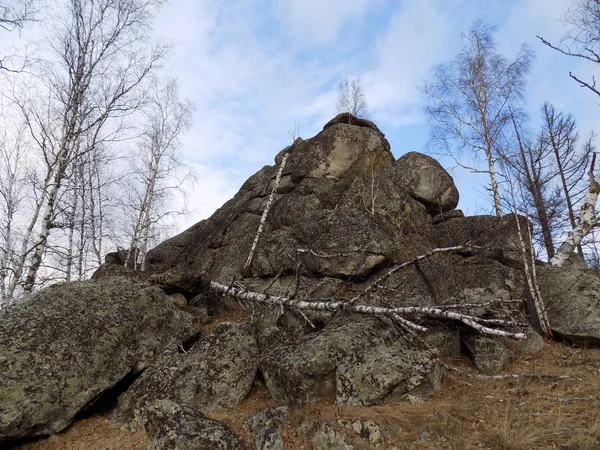 June Stone Park Khakassia Rusia — Foto de Stock