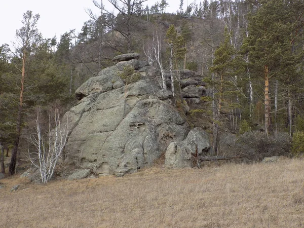 June Stone Park Khakassia Russia — Stock Photo, Image