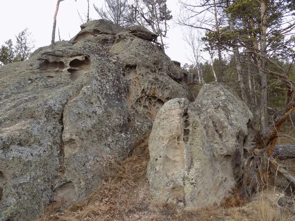 June Stone Park Khakassia Russia — Stock Photo, Image