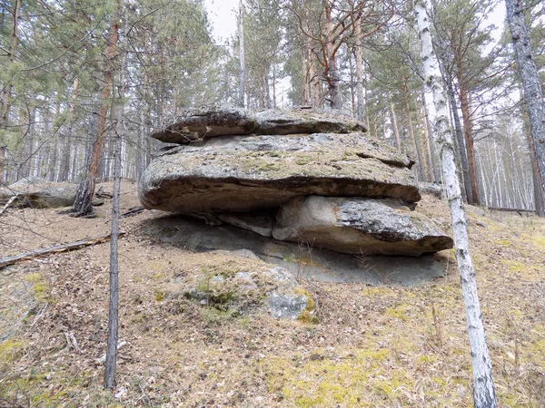 June Stone Park Khakassia Rusia — Foto de Stock