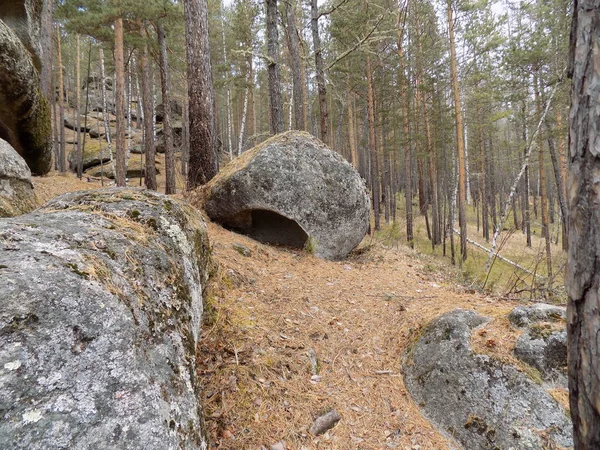 June Stone Park Khakassia Rusia — Foto de Stock