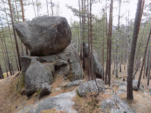 June Stone Park Khakassia Rusya — Stok fotoğraf