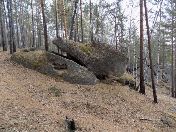 June Stone Park Khakassia Rusya — Stok fotoğraf