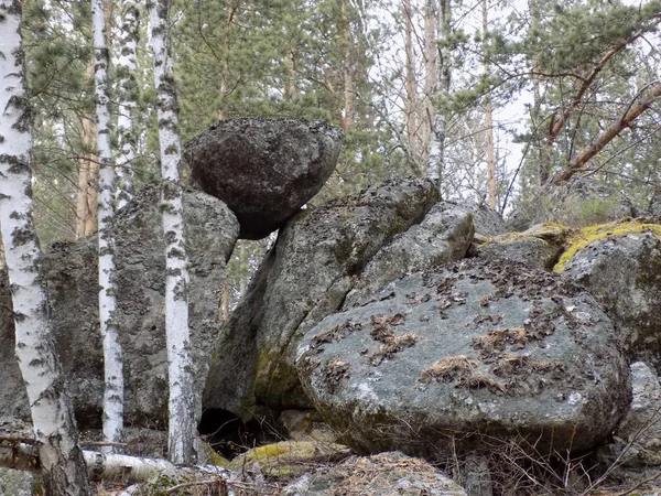 June Stone Park Khakassia Rusia — Foto de Stock