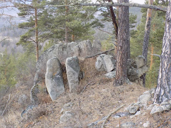 Jus Stone Park Khakassia Rusia — Foto de Stock