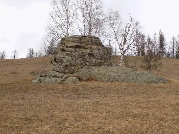 Jus Stone Park Khakassia Rússia — Fotografia de Stock