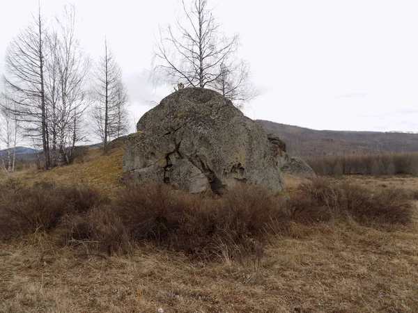 Jus Stone Park Khakassia Rusia —  Fotos de Stock