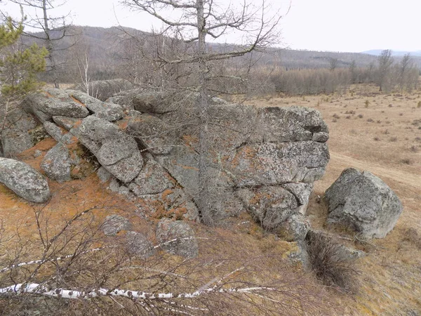 Jus Stone Park Khakassia Rusia —  Fotos de Stock