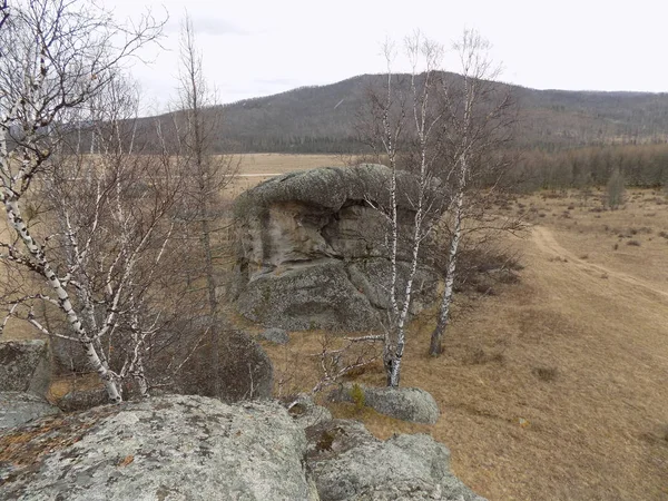 Jus Stone Park Khakassia Rusia — Foto de Stock