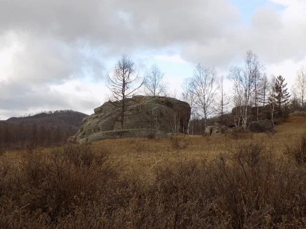 Jus Stone Park Khakassia Rusko — Stock fotografie