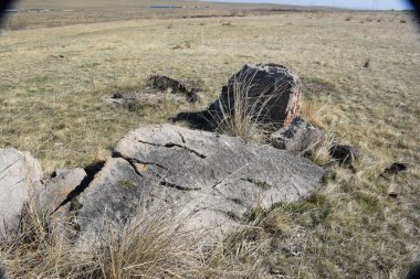 Uybat nehri yakınlarında. Hakassia.