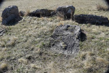 Uybat nehri yakınlarında. Hakassia.