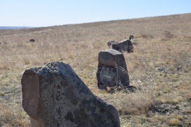 Uybat nehri yakınlarında. Hakassia.