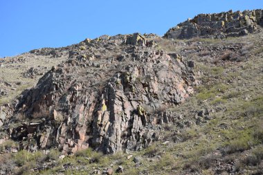Uybat nehri yakınlarında. Hakassia.