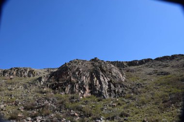 Uybat nehri yakınlarında. Hakassia.