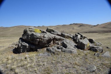 Uybat nehri yakınlarında. Hakassia.