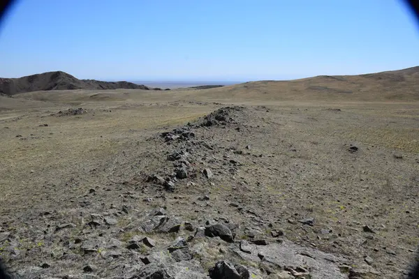 Uybat nehri yakınlarında. Hakassia.