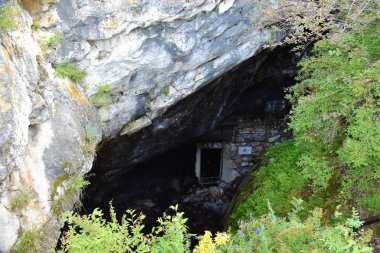 Borodino mağarası. Khakassia.Rusya.