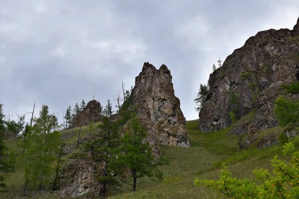 Camino Los Antepasados Khakassia Southern Siberia —  Fotos de Stock