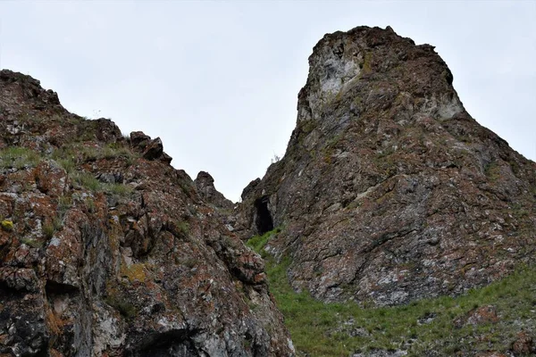 Jalur Para Leluhur Khakassia Southern Siberia — Stok Foto