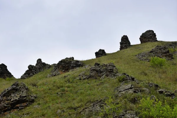 Ścieżka Przodków Khakassia Southern Syberia — Zdjęcie stockowe