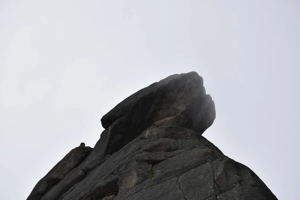 Sayans Ergaki Ridge Hanging Stone Artists Pass Paesaggio Montano Siberia — Foto Stock