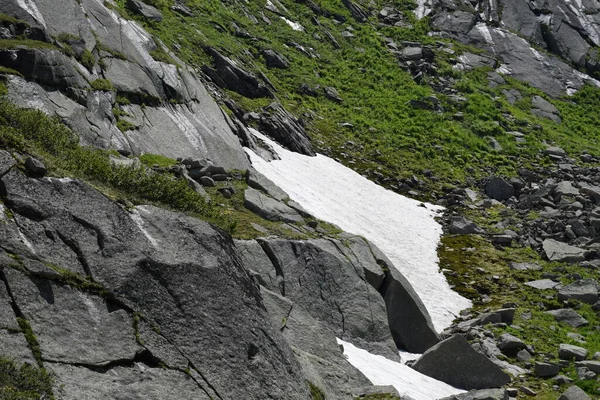 Sayans Ergaki Cume Hanging Stone Paisagem Montanha Passagem Artistas — Fotografia de Stock