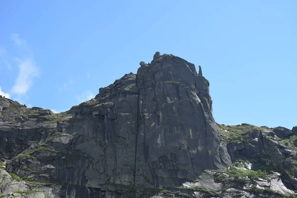 Sayans Ergaki Ridge Hanging Stone Artists Pass Mountain Peisaj Siberia — Fotografie, imagine de stoc