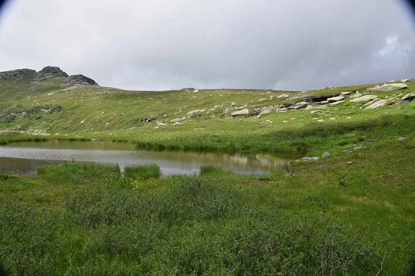 Sayans Ergaki Ridge Hanging Stone Artists Pass Mountain Landscape Southern — Stock Photo, Image