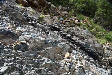 Sayans, Borus Ridge. Dağ manzarası..