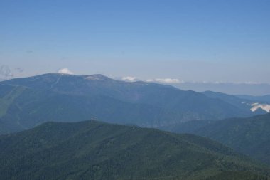 Sayans, Borus Ridge. Dağ manzarası..