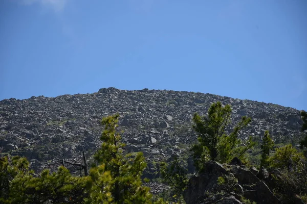Sayans Borus Ridge Mountain Krajina — Stock fotografie