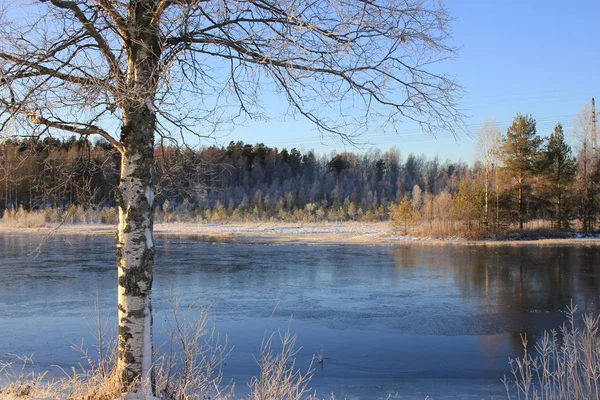 Flod Vintern — Stockfoto