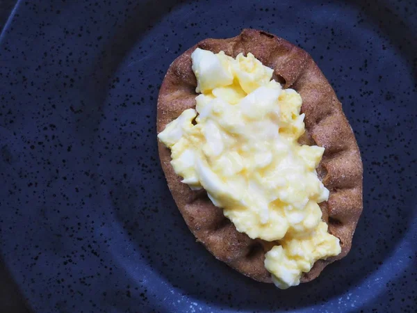 Traditional Finnish Karelian Pie Egg Butter — Stock Photo, Image