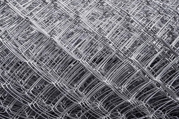 Metal grid. Multi-layer mesh. Construction Materials. Mesh netting. Selective focus